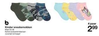 Zeeman Kinder sneakersokken aanbieding