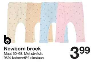 Zeeman Newborn broek aanbieding