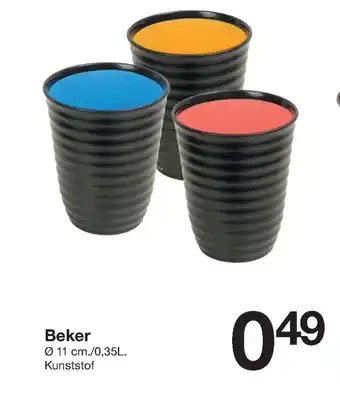 Zeeman Beker 11cm aanbieding