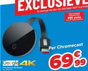 Carrefour Google Chromecast 4K Ref. 6857879 aanbieding
