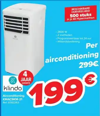 Carrefour Klindo Airconditioning KMAC9KM-21 Ref. 6582263 aanbieding