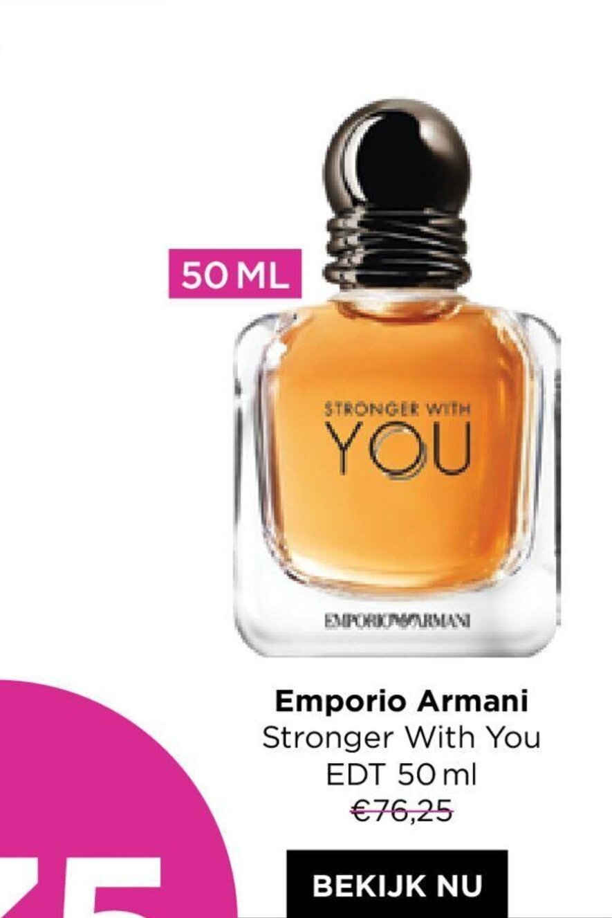 Emporio Armani Stronger With You EDT 50 ml promotie bij ICI PARIS XL