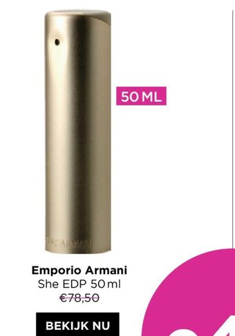 ICI PARIS XL Emporio Armani She EDP 50 ml aanbieding