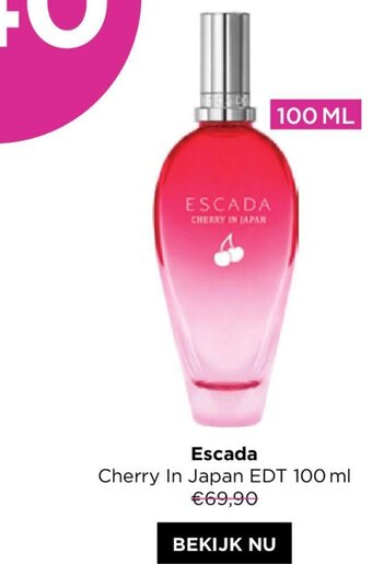 ICI PARIS XL Escada Cherry In Japan EDT 100 ml aanbieding