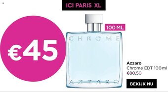 ICI PARIS XL Azzaro Chrome EDT 100 ml aanbieding