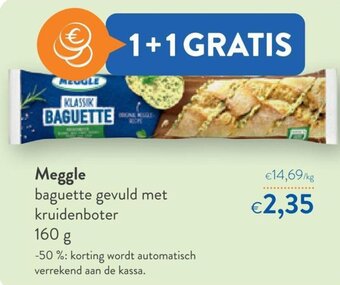 OKay Meggle baguette gevuld met kruidenboter 160 g aanbieding