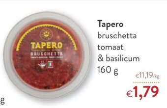 OKay Tapero bruschetta tomaat & basilicum 160 g aanbieding