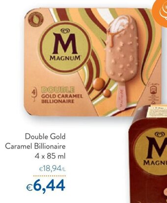 OKay Magnum Double Gold Caramel Billionaire 4 x 85 ml aanbieding