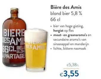 OKay Biere des Amis blond bier 5,8% 66 cl aanbieding