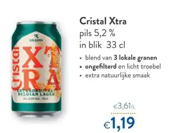 OKay Cristal Xtra pils 5,2% in blik 33 cl aanbieding