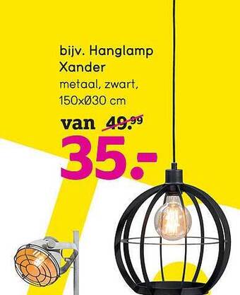 Leen Bakker Hanglamp Xander aanbieding