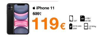 Orange Iphone 11 aanbieding