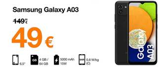 Orange Samsung Galaxy A03 aanbieding