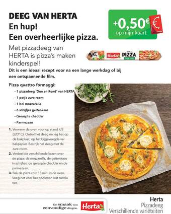 Intermarché Herta Pizzadeeg aanbieding