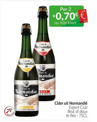 Intermarché Cider Uit Normandïe Expert Cub Brut Of Doux aanbieding