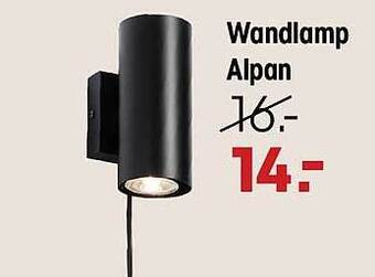 Kwantum Wandlamp Alpan aanbieding