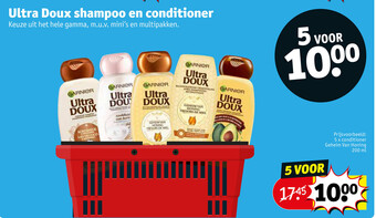 Kruidvat Ultra Doux shampoo en conditioner aanbieding
