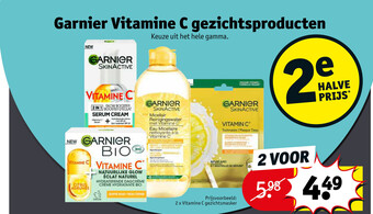 Kruidvat Garnier Vitamine C gezichtsproducten aanbieding