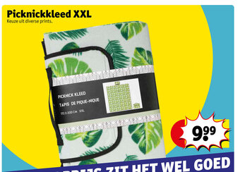 Kruidvat Picknickkleed XXL aanbieding