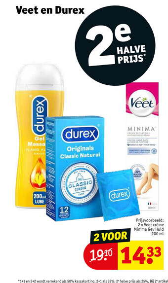 Kruidvat Veet en Durex aanbieding