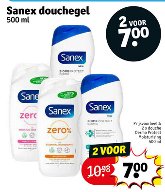 Kruidvat Sanex douchegel 500 ml aanbieding