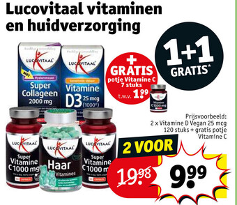 Kruidvat Lucovitaal vitaminen en huidverzorging aanbieding