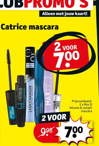 Kruidvat Catrice mascara aanbieding
