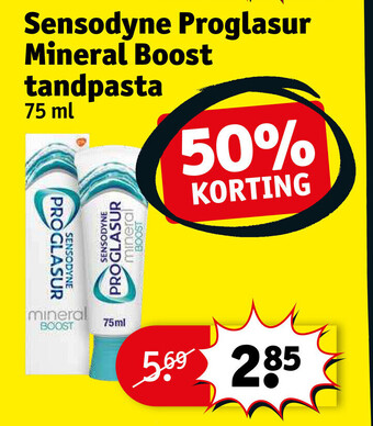 Kruidvat Sensodyne Proglasur Mineral Boost tandpasta 75 ml aanbieding