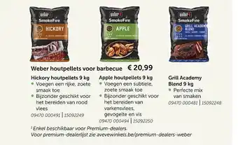 AVEVE Weber Houtpellets Voor Barbecue aanbieding