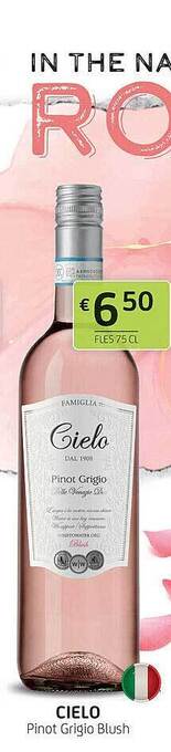 BelBev Cielo Pinot Grigio Blush aanbieding