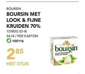 Bidfood Boursin Met Look En Fijne Kruiden 70% aanbieding