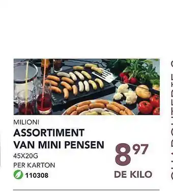 Bidfood Assortiment Van Mini Pensen aanbieding