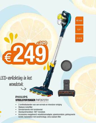 Expert Philips Steelstofzuiger aanbieding