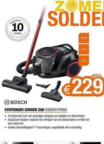 Expert Bosch Stofzuiger Zonder Zak aanbieding