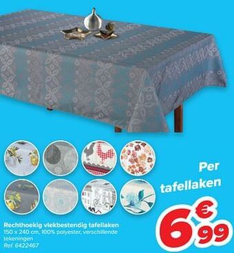 Carrefour Rechthoekig vlekbestendig tafellaken aanbieding
