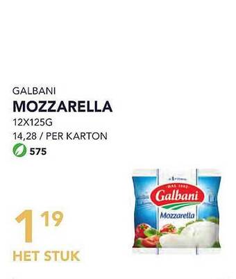 Bidfood Galbani Mozzarella aanbieding