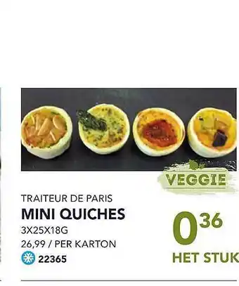 Bidfood Mini Quiches aanbieding