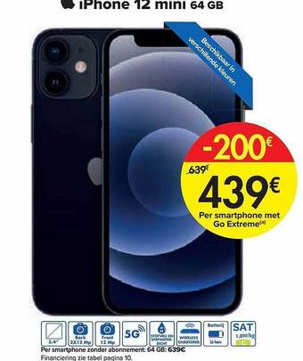 Carrefour Iphone 12 Mini 64 Gb aanbieding