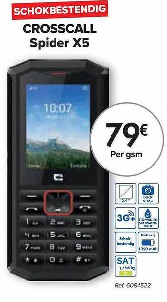 Carrefour Crosscall Spider X5 aanbieding