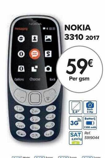 Carrefour Nokia 3310 2017 aanbieding