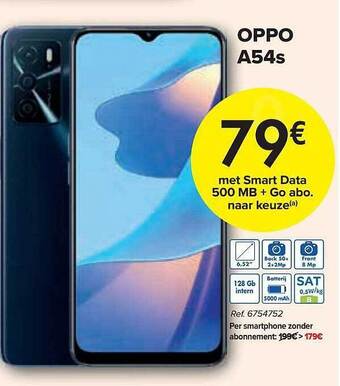 Carrefour Oppo A54s aanbieding
