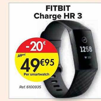 Carrefour Fitbit Charge Hr 3 aanbieding