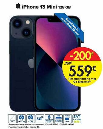 Carrefour Iphone 13 Mini 128 Gb aanbieding
