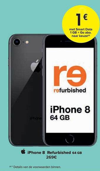 Carrefour Iphone 8 64 Gb Refurbished aanbieding