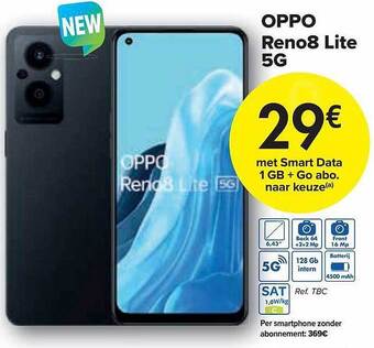 Carrefour Oppo Reno8 Lite 5g aanbieding