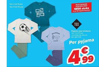 Carrefour Pyjama Voor Kinderen aanbieding