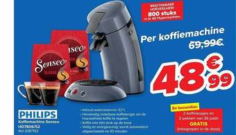 Carrefour Philips Koffiemachine Senseo aanbieding