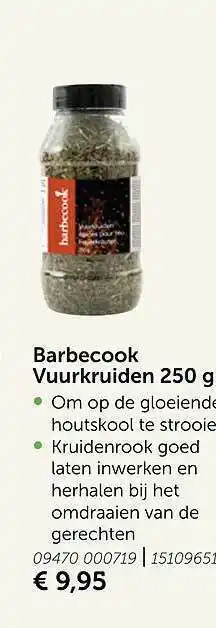 AVEVE Barbecook Vuurkruiden 250 G aanbieding