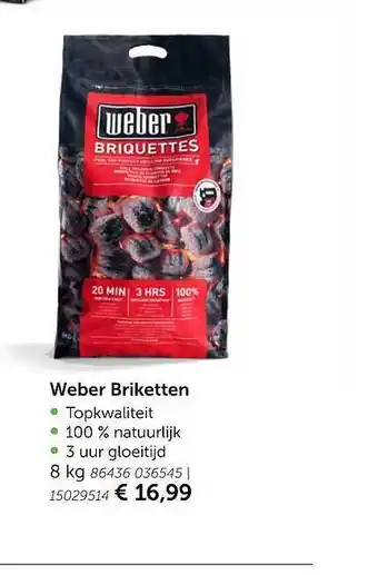 AVEVE Weber Briketten aanbieding