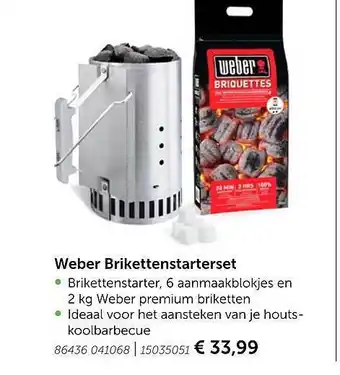 AVEVE Weber Brikettenstarterset aanbieding